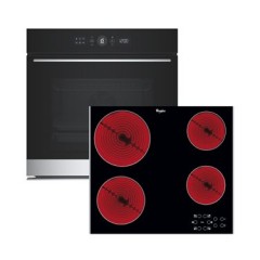 Whirlpool WOI5S8PM1SXA + AKT 8090LX Σετ Φούρνος + Εστία